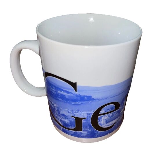 Starbucks City Mug Collector Series Geneva Switzerland 16 Oz You are Here - Picture 4 of 10